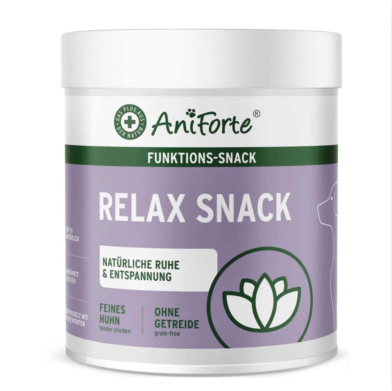 AniForte Relax-Snack für Hunde Entspannung & innere Ruhe - 300 gOhne Getreide
Extra hoher Anteil an saftigem Hähnchenfleisch
Entspannung & innere Ruhe
Mit bewährter Calm & Relax Formel
AniForte Relax-Snack
Ergänzungsfut