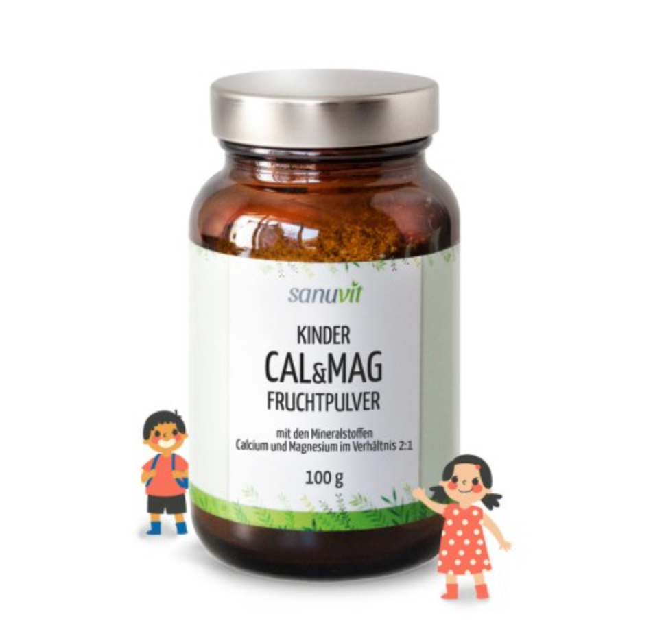Sanuvit Kinder Magnesium & Calcium Fruchtpulver - 100g Pulver