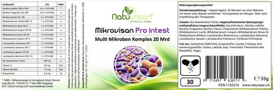 Unterstützt begleitend bei einer Ernährungsumstellung – kann dabei helfen, eine bewusste Ernährungsumstellung zu begleiten und zu ergänzen. Die enthaltenen Bakterienstämme und Mikronährstoffe sind gezielt darauf abgestimmt, das Darmmikrobiom in Phasen veränderter Ernährungsgewohnheiten zu unterstützen. Es kombiniert wissenschaftlich untersuchte Bakterienstämme mit funktionellen Nährstoffen und eignet sich besonders für Personen, die ihre Darmgesundheit gezielt unterstützen möchten.