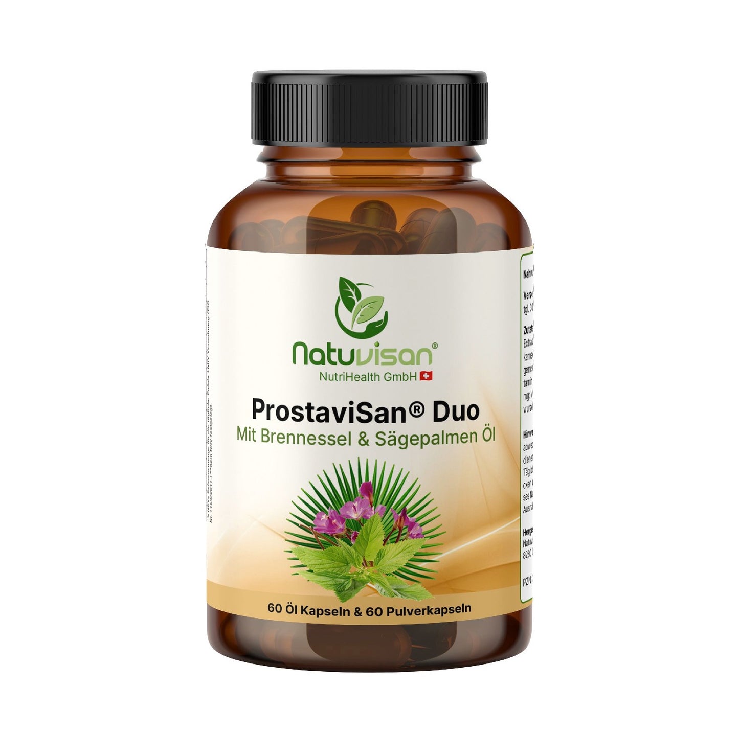 ProstaviSan® Nährstoffkomplex mit Pflanzenextrakten, Phytosterolen, Vitamin E, Zink, Selen und Aminosäuren in Kapselform