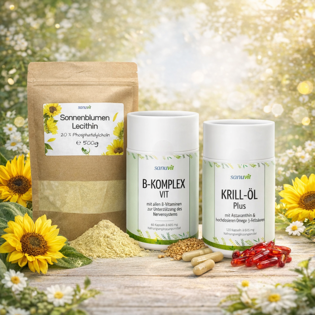 Sanuvit Produkte als Symbol für hochwertige Mikronährstoffkompetenz und Qualität