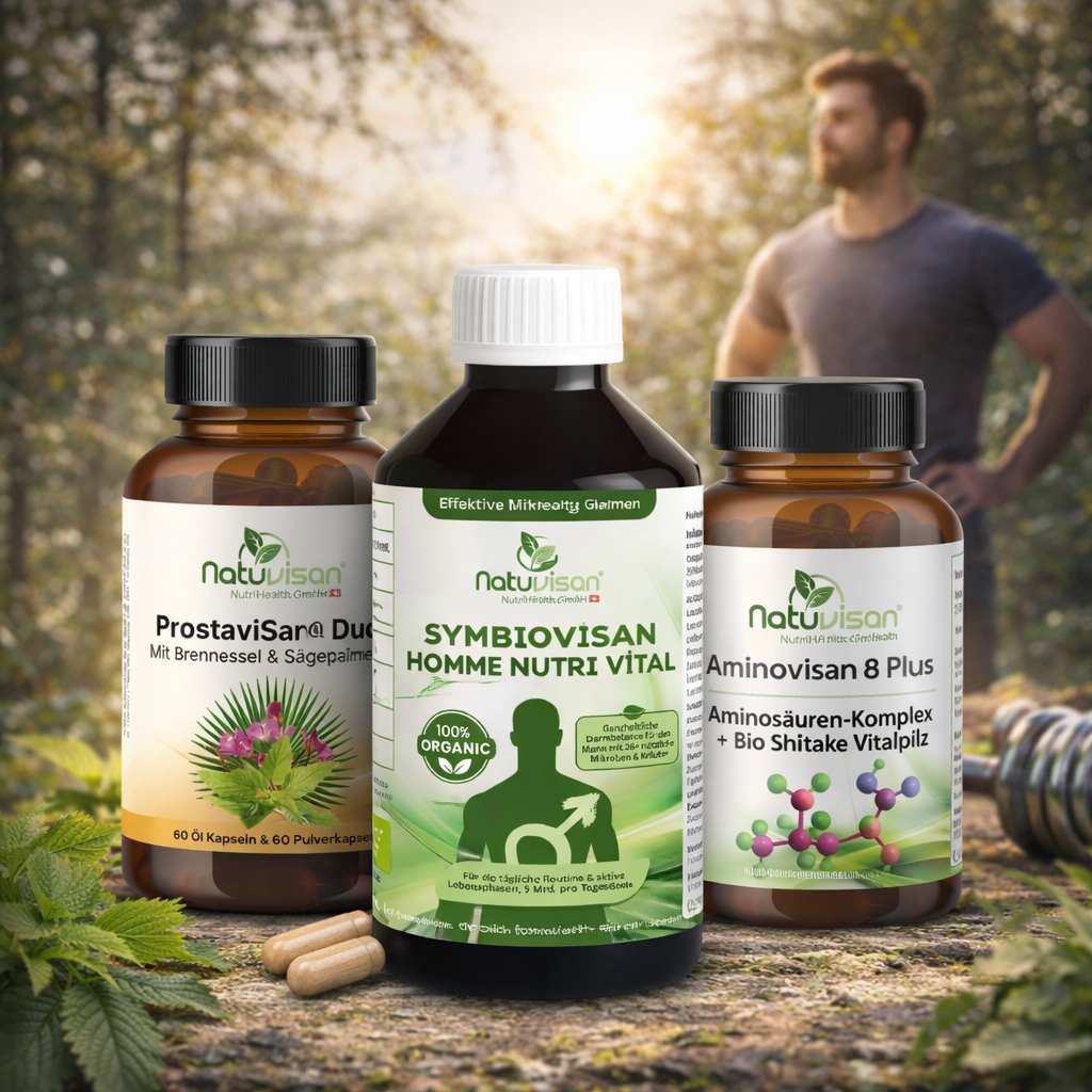 Aktiver Mann in natürlicher Balance als Symbol für ganzheitliche Männergesundheit