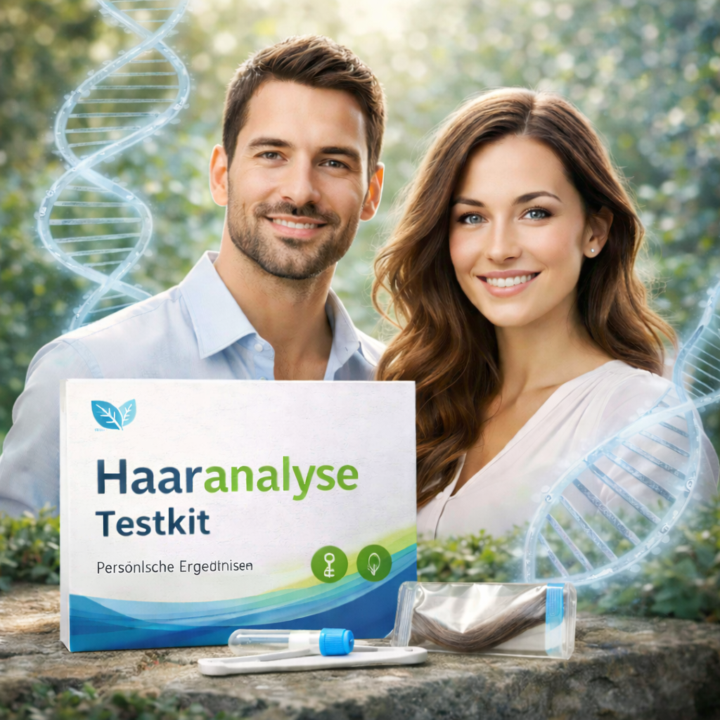 Haarprobe zur Analyse als Symbol für ganzheitliche Orientierung und Mikronährstoffstatus
