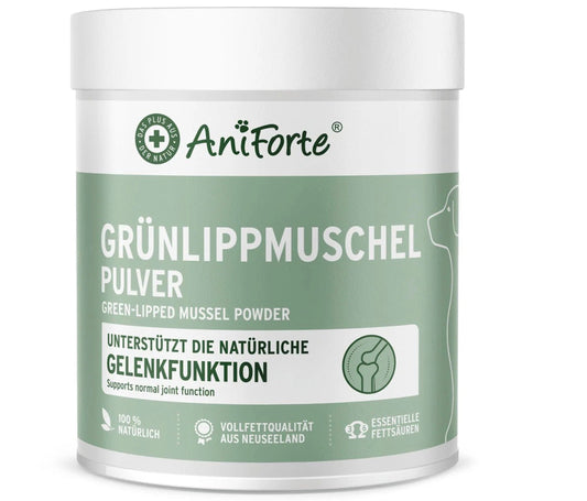 AniForte Grünlippmuschel Pulver für gesunde Gelenke | 100g