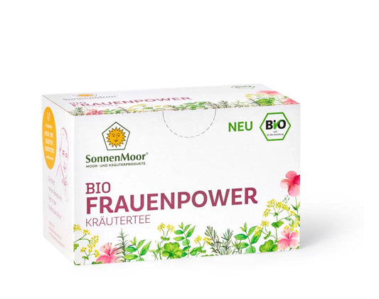 Frauenpower Kräutertee: Natürlicher Energieboost für Frauen mit acht ausgewählten Bio-Kräutern. Genießen Sie vitalisierende Momente bei jeder Tasse.