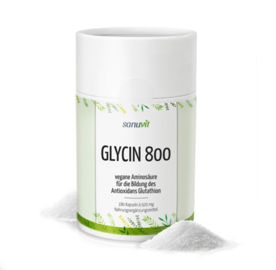 Sanuvit Glycin 800 mg - vegan - 180 Kapseln