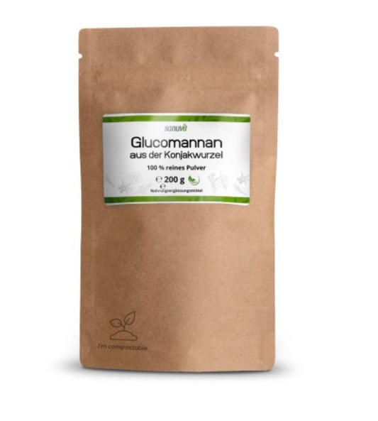 Konjak Glucomannan Pulver Konjakwurzel Ballaststoff - 200gKonjak Glucomannan Pulver Konjakwurzel Ballaststoff - 200g