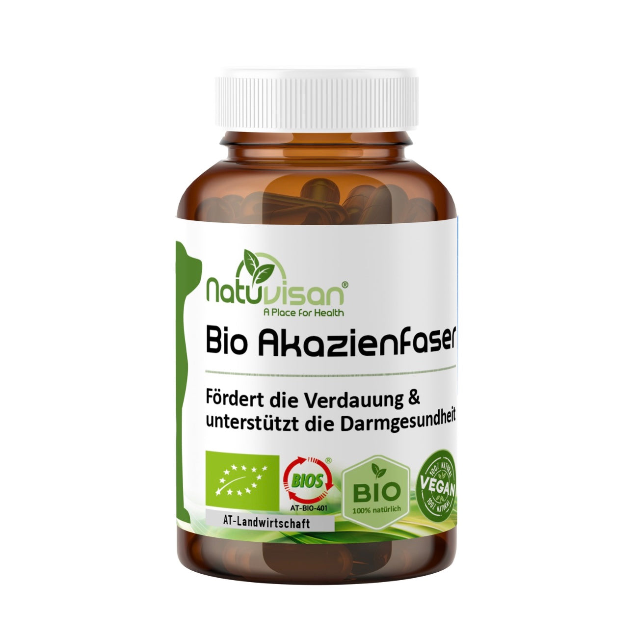 BIO AKAZIENFASER Pulver Tiere: Unterstützt die Verdauung Ihrer Haustiere mit natürlichem Präbiotikum. Zertifiziert, vegan und frei von Zusatzstoffen - ideal für Katzen und Hunde.