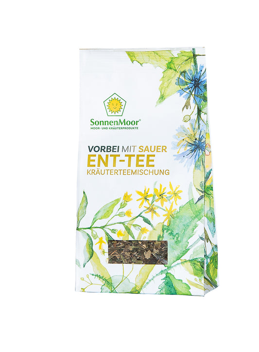 SonnenMoor Ent-Tee® Innere Reinigung - 50 gUnser loser Ent-Tee® ist eine wohltuende Kräuterteemischung, die Ihren Körper beim Befreien unterstützt. Unsere hochwertige Kräutermischung ist perfekt abgestimmt fü
