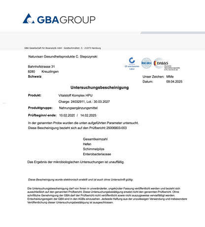 HPU Stoffwechsel FIT Aktiv Mikronährstoff Komplex mit Bor und L-Glutathion - 60 Kapseln