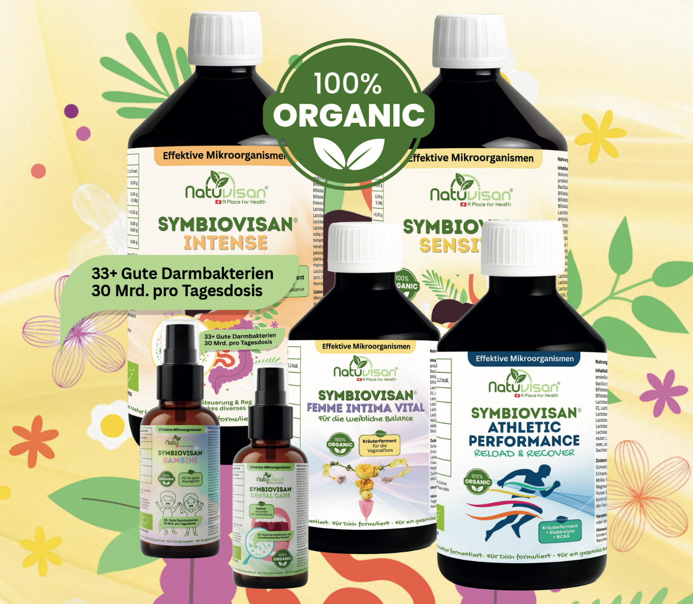 Symbiovisan® Bio INTENSE - Mikrobiom & Leber Elixier – Für gestresste Bäuche 500 ml