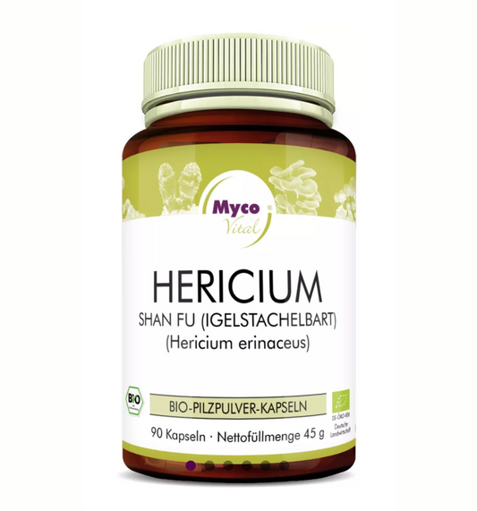 Natuvisan Myco Vital Bio Vitalpilze Hericium erinaceus Igelstachelbart 90 Kapseln