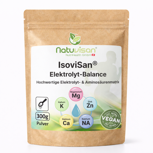IsoviSan® Elektrolyt-Balance: Hochwertige Elektrolyt- & Aminosäurenmatrix für Hydration, Energie, Regeneration und tägliche Leistungsfähigkeit.