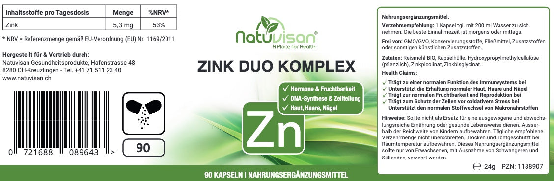 Infografik zur Wirkung von Zink auf die Immunabwehr – zeigt, wie Zink die Funktion der Immunzellen stärkt und zur Abwehr von Infekten sowie zum Schutz vor oxidativem Stress beiträgt.