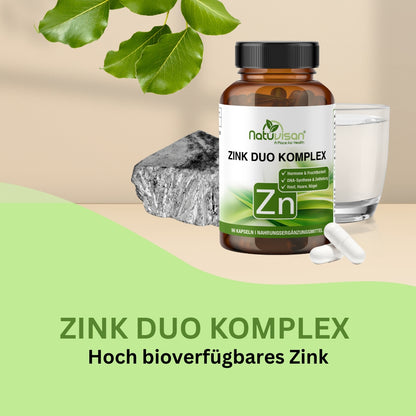 Darstellung der Rolle von Zink bei der Zellteilung und Regeneration – unterstützt gesunde Haut, kräftige Haare und stabile Nägel, ideal bei brüchigen Nägeln oder Hautirritationen.