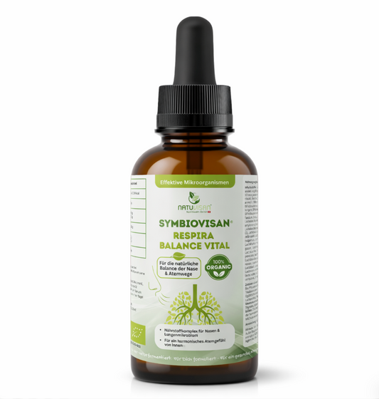 SYMBIOVISAN Respira Balance mit fermentierten Bio-Kräutern für Nase und Atemwege